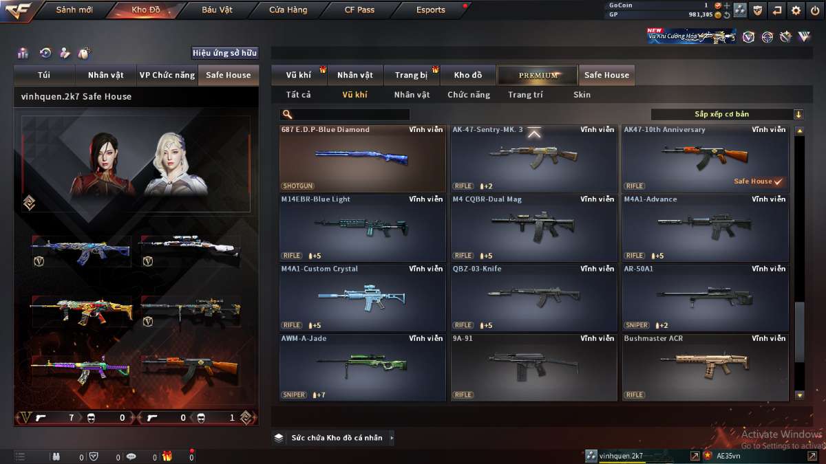 shop acc cf uy tin gia re